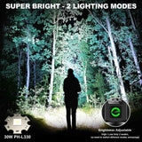 Esgreen Rechargeable Flashlights High Lumens 100000 Single 2 Modes, Super Bright LED Flashlight USB C Long Distance 3280ft, Powerful Long Lasting 10H Heavy Duty Strong Flash Light for Camping Hiking