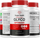 (2 Pack) SugarHealth Glyco Optimizer - Official SugarHealthy Premium Supplement Pills, All Natural SugarHealth Advanced Formula Glyco Support Wellness & Overal Health Review, 120 Capsules For 2 Months