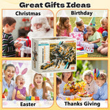 Intoypad Collision Transforming Dinosaur Car Toy, 2 Magnetic Cars Transform into Dinosaur Toys for Kids Toddler Fun Deformation Robot Dino Car Christmas Birthday Gift Toys for Boys Girl(Golden Dragon)