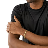 Armani Exchange Men's Gold-Tone Stainless Steel Chain Bracelet (Model: AXG0124710)