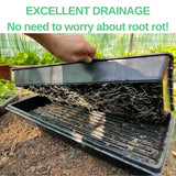 ILITING 1020 Trays Set - 5 Pack (10 Pcs) Durable 1020 Mesh Tray and No-Hole Tray, Ideal Soil Blocking Trays for Seedlings, Microgreens, and Hydroponics, Heavy-Duty