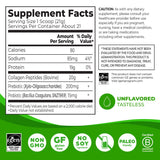 Orgain 20g Collagen Peptides + Prebiotic & Probiotics Powder, 1lb