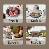 Ninja Crispi Glass Air Fryer, 4-in-1, Stone, FN101ST