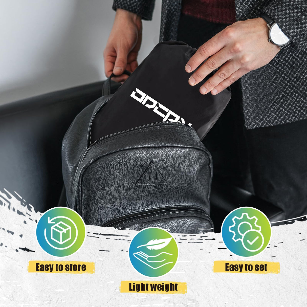 2-Pack Foot Hammock for Plane Travel, No Collapse Thickened Bamboo Airplane Foot Rest with Extended Adjustment Strap, Portable Desk Foot Hammock to Relax Your Feet, Foot Sling Travel Essentials