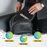 2-Pack Foot Hammock for Plane Travel, No Collapse Thickened Bamboo Airplane Foot Rest with Extended Adjustment Strap, Portable Desk Foot Hammock to Relax Your Feet, Foot Sling Travel Essentials