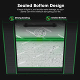 VIVOSUN Small Grow Tent for Aerogarden, Hydroponics Growing System, 20”x14”x21” Highly Reflective Mylar Indoor Grow Tent with Sealed Bottom Design, Ventilation Window and Cable Hole Port