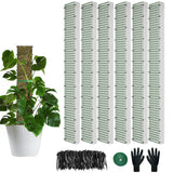 60"/40"/24" Metal Moss Pole, D Shape Sphagnum Moss Pole, Moss Poles for Climbing Plants, Monstera, Indoor Climbing Plants (6Pcs 40")