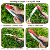 WEIMELTOY 12 Inch Heavy Duty Pruning Saw, Folding Hand Saw with SK5 Curved Blade, Triple-cut Razor Teeth Used for Trees Wood Cutting Camping Gardening Work, Hiking, Landscaping, Tree Trimming