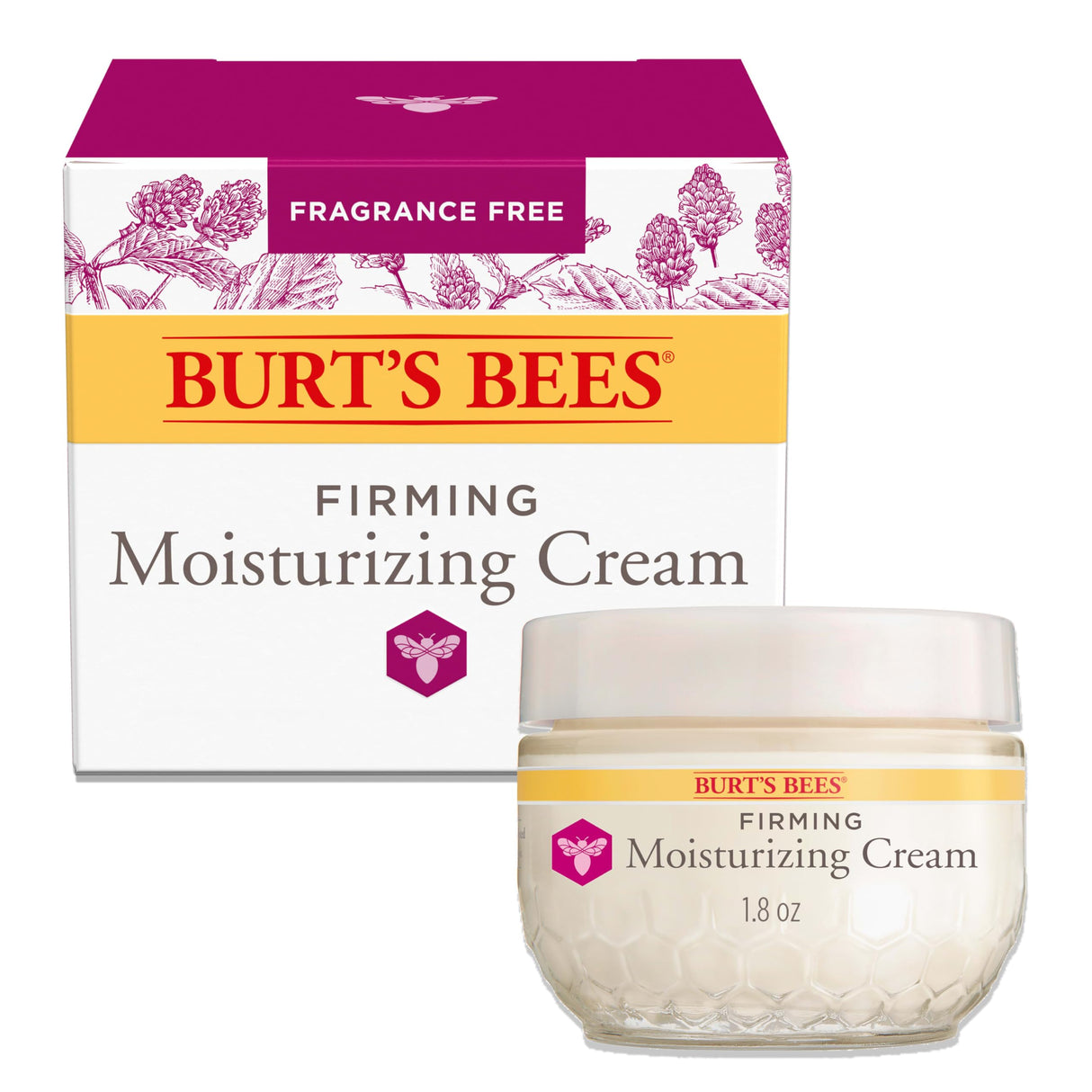 Burt's Bees Skin Care Stocking Stuffers, Face Moisturizer, Firming Face Cream, Anti-Aging Retinol Alternative, Moisturizing Natural Origin Skin Care Christmas Gifts, 1.8 Ounce