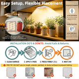 Under Shelf Grow Light, USB Powered Adhesive Stick On LED Under Cabinet Puck Light with Timer, Full Spectrum High PPFD Small Plant Light for Shelves, Indoor Plants, Terrarium, Display Case (3500K)