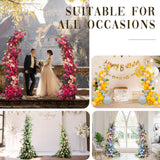 Wedding Flower Arch Stand Gold Half Arch 2pc Curved Backdrop Stand 6.2&6.9 Ft For Wedding Ceremony Bridal Shower Heart Arch Stand For Proposal Climbing Plants Garden Arch Party Decorations