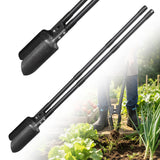 LLARGUEST Post Hole Digger,57 Inch Heavy Duty Metal Hole Digger Tool for Digging,Grey Manual Tool for Transplant, Camping,Gardening.