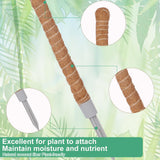 3 Pack Moss Pole, 50 Inch Monstera Plant Support, Tall Moss Poles for Climbing Plants Indoor DIY, Coco Coir Plant Pole Moss Plant Stick Support Stake Kit for Potted Plants, Pothos, Philodendron