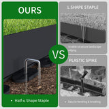 66FT Landscape Edging 4 in Tall with 70 Spikes, Garden Edging Border and 1 Hammer, Plastic Landscape Edging Border Lawn Edging for Landscaping, Flower Beds, Yard