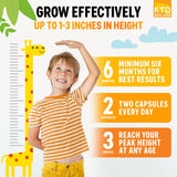 KTD BIOLABS Height Growth Maximizer - Made in USA - Natural Height Increase Booster & Teen Vitamins - Pills to Grow Taller at Any Age - Bone Growth Supplement for Adults & Kids