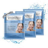 Diamond Wipes Makeup Remover Wipes, Alcohol Free Facial Cleansing Wipes with Vitamin E, Case of 250 Face Wipes