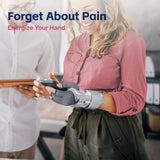 FEATOL Carpal Tunnel Wrist Brace & Compression Arthritis Glove Set For Women- Short Wrist Brace Daytime Support- Pain Relief For Work, Typing, Tendonitis, Sprains- Right Hand, Small