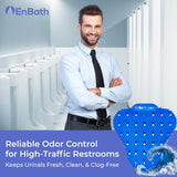 12-Pack Urinal Splash Guards for Men's Bathroom, Anti-Splash Urinal Screen Deodorizer with Long Bristles and Lasting Ocean Scent to Keep Your Restroom Smelling Fresh and Clean