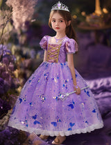 Davvew Princess Dresses for Girls,Light Up Princess Costume for Christmas, Halloween, birthday gifts for Age 3-8 Year Old