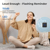 FOVKSUC Wireless Doorbell, Waterproof Door Bell with 60 Chimes, 5 Volume Levels & Mute Mode, Loud Door Bell Ringer Wireless for Home Classroom Office (2 Receiver & 2 Button, Black, U.S. Plug)