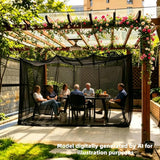 10'x10'x8.2' Outdoor Camping&Patio Mosquito Netting,Large Mosquito Netting with Hanging Ropes for Patio Camping Home Outdoor Travel (White)