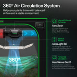 VIVOSUN Smart Pro Grow Tent Kit 2x4 Complete Grow System WiFi-Integrated Automatic Control with GrowHub E42A+, 2-in-1 Tunable Spectrum LED Grow Light, 360° Ventilation & Circulation Control System