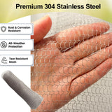 Emycool 10 Pack Gopher Baskets 5 Gallon, Gopher Cages for Planting Stainless Steel Metal Mesh to Protect Plant Root from Gophers Moles and Voles