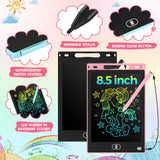 Tinlade 12 Pack LCD Writing Tablets for Kids, 8.5 Inch Erasable Doodle Boards Portable Electronic Drawing Pads, Learning Bulk Toys Gifts for Christmas School(Pink, Light Blue, White, Black)
