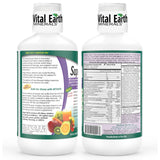 Vital Earth Minerals Super Multi – Liquid Multivitamins for Women, Men & Kids, Liquid Vitamins with Fulvic Acid for Better Absorption, MTHFR Support, 32 Oz + 1 Oz Cup