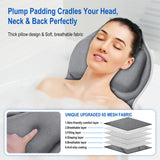 Full Body Bath Pillow for Bathtub, Luxury Bath Gifts for Women Thick Bathtub Cushion for Soaking Tub with Laundry Bag, Bathtub Pillow Luxury Bathtub Pillows for Head,Neck & Back,Spa (Light Grey)