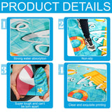 Poolside Rubber Drainage Mat, 17.3" x 47.2" Non-Slip Heat Resistant Outdoormat, Durable Quick Drain Pool Deck Mat for Patio, Bathroom, Garden, Indoor & Outdoor Use