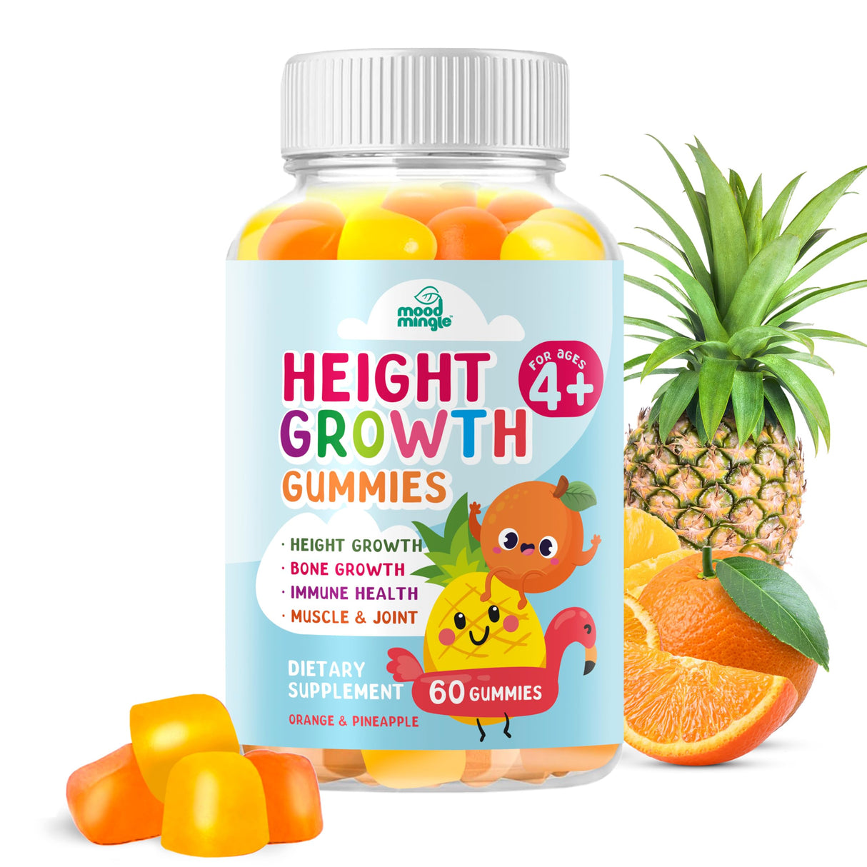 Height Growth Gummies Supplement - Kids Teens Height Increaser Maximizer Grow Taller Vitamins