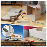 HBL’ 5 Pairs | Soft Close Drawer Slides 12 inch, Heavy Duty Cabinet Drawer Slides Replacement - Ball Bearing Full Extension, 200 LB Capacity, Made of Cold-Rolled Steel, Rust-Resistant & Long-Lasting.