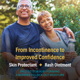 A+D Incontinence Support Skin Protectant & Rash Ointment – Treats & Prevents Incontinence Rash, Soothes Chafed Skin, Odor Neutralizing Technology - 3.5oz