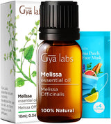 Gya Labs Melissa Essential Oil for Candle Making Scents - 0.34 Fl Oz - Natural Melissa Oil