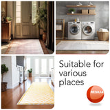 RESILIA Industrial Deep Pile Carpet Runner - Crosshatch Pattern Non Slip Carpet & Rug Protector Mat, Waterproof Clear Plastic Vinyl Floor Covering, 30 Inches Wide x 12 Feet Long, Made in The USA
