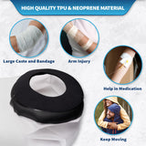 Blue Shoe Guys Reusable Waterproof Picc Line Cast Covers For Shower Arm, L/XL for Proper wound protection PICC Line Shower Cover and Waterproof Sleeve Protector for IV, Shower sleeve for Upper Arm