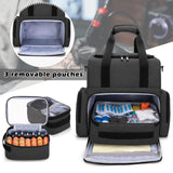 BAFASO Large Tattoo Case with 3 Inner Removable Pouches, Tattoo Travel Case for Large Tattoo Stencil Printer and Tattoo Supplies (Patented), Black