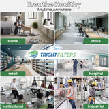 TRIGHTFILTERS 12x12x1 Air Filter 6 Pack, Durable MERV 8 Pleated Home HVAC AC Furnace Filters, Lightweight Compact Air Conditioner Filter Replacement