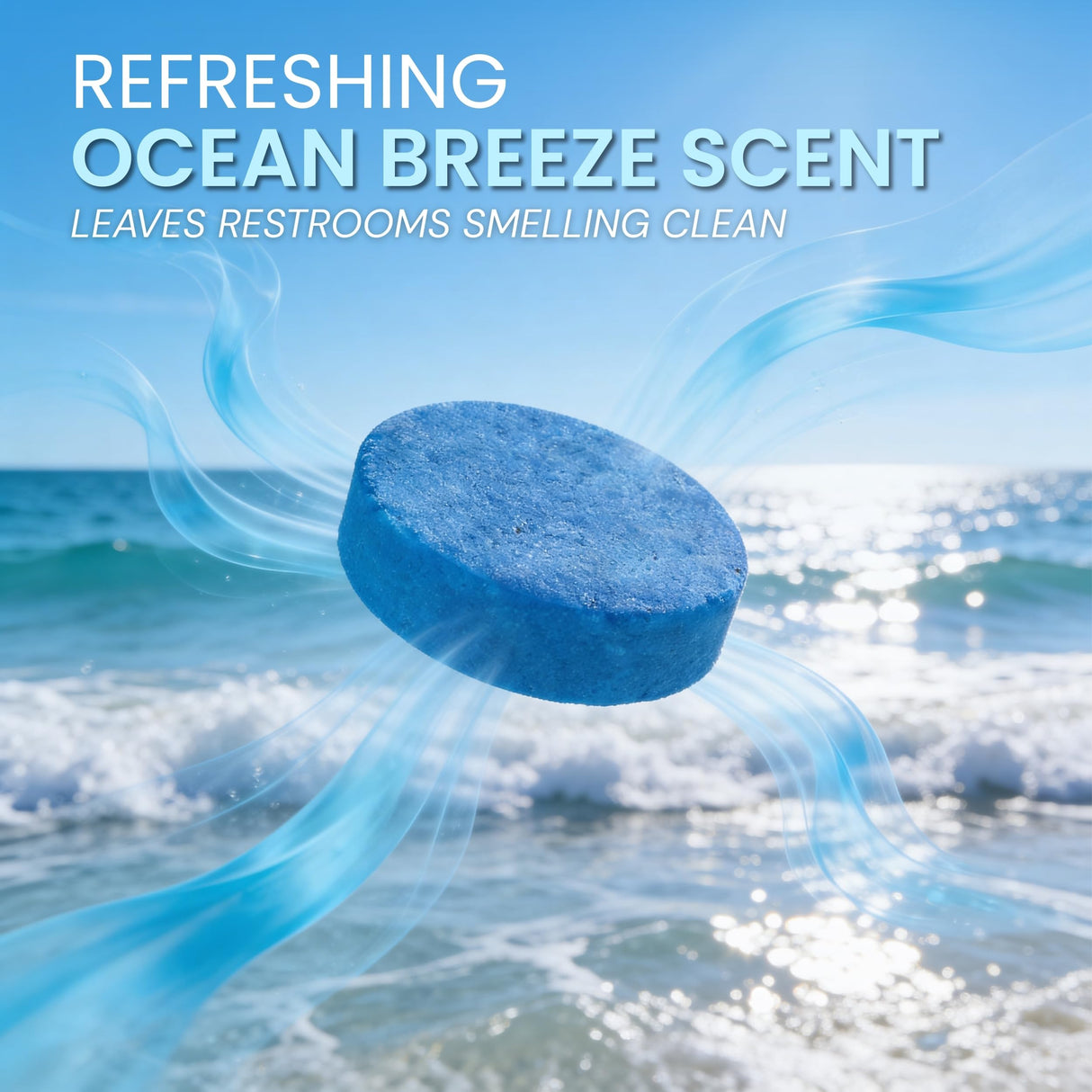 Urinal Cakes, Ocean Breeze Scent Urinal Deodorizing Block, Fresh Ocean Scent Urinal Pucks (Case of 24)
