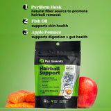 Pet Honesty Vet Backed Cat Hairball Remedy Chews, Chicken, 30-Day Supply