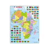 Larsen K13 Africa Political Map, English Edition, 70 Piece Boxless Tray & Frame Jigsaw Puzzle