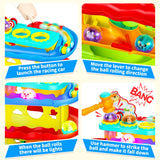 Funwee 2-in-1 Light Up Rolling Ball & Racing Car Ramp Toddler Toy