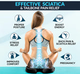 ComfiLife Premium Gel & Memory Foam Seat Cushion – Doctor Recommended Office Chair Cushion, Car Seat Cushion – Chair Cushions for Back & Sciatica Pain Relief – Seat Cushions for Office & Desk (Black)