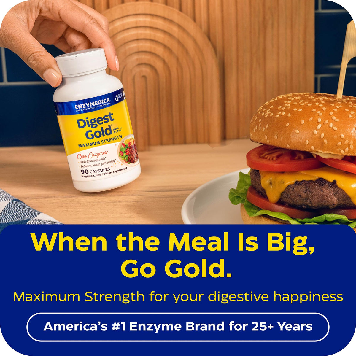 Enzymedica Digest Gold, Maximum Strength, ATPro Energy Support - 90 Caps