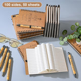 INSADA 30 Sets Bulk Christian Spiral Notebooks with Bamboo Pen Prayer Journal, Small Notepad (5.43”x4.33”) - Christmas Gifts for Church Members, Bible Study Groups & Church Families