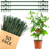 Threehoney 50 Pcs Adjustable Plant Stake Arms for Tomato Cage 11 Inch Expandable Trellis Connectors 11mm Diameter Garden Plant Stake Arms for Tomato Cage Vegetable Climbing Attach