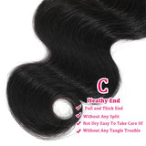 Human Hair Bundles Body Wave Bundles Human Hair 16 18 20 Inch 12A Grade 100% Unprocessed Brazilian Virgin Hair Body Wave 3 Bundles Deals Real Human Hair Extensions For Black Women Natural Black