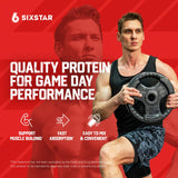 Six Star Whey Protein Powder Plus - Muscle Building & Recovery Formula with Whey Isolate Powder, BCAAs, 30g Protein, Immune Support - Post-Workout Supplement - Strawberry Smoothie, 1.8 lbs