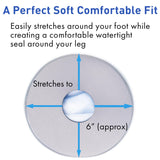 TKWC INC Water Proof Leg Cast Cover for Shower - Watertight Foot Protector (Foot & Ankle (Soft))